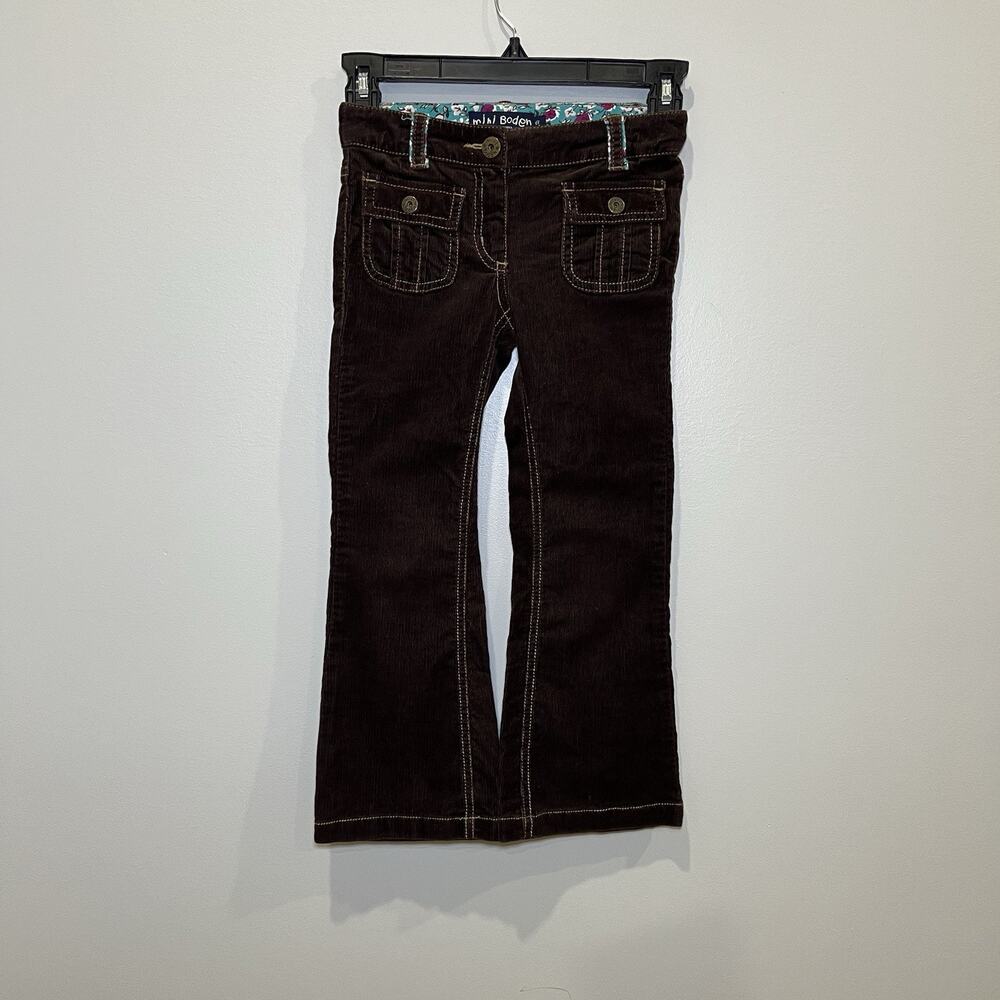 Mini Boden Girls Corduroy Flare Pant‎ Size 6Y Cotton Boho Casual Bottoms